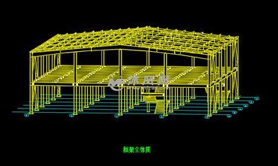 鋼結構3層框架立體圖（鋼結構3層框架立體圖詳解） 鋼結構框架施工 第3張