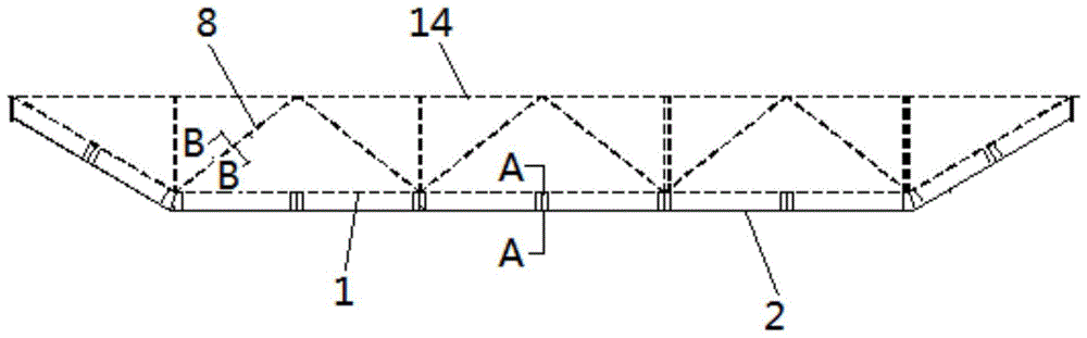 桁架加固（因橋梁臺、墩不均勻沉降產(chǎn)生的桁架上、下弦橋節(jié)點處的裂縫基本穩(wěn)定時） 建筑效果圖設(shè)計 第2張