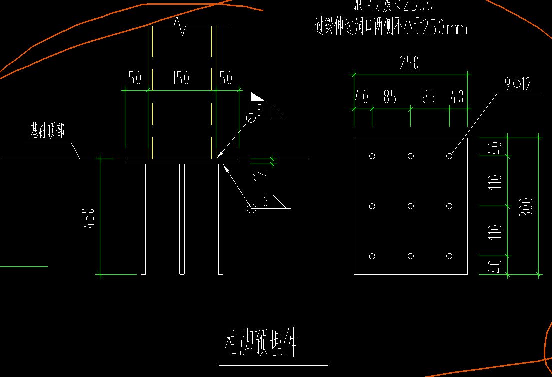 鋼結構預埋板偏差