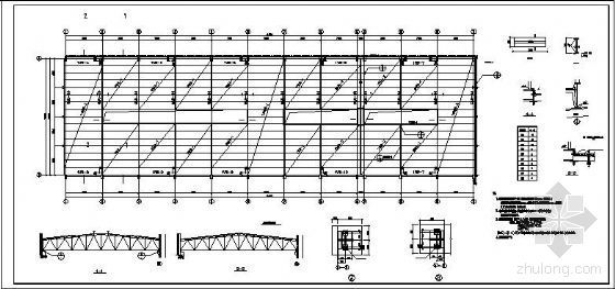 鋼屋架圖紙（多種鋼屋架結(jié)構(gòu)圖紙） 建筑方案設(shè)計(jì) 第2張