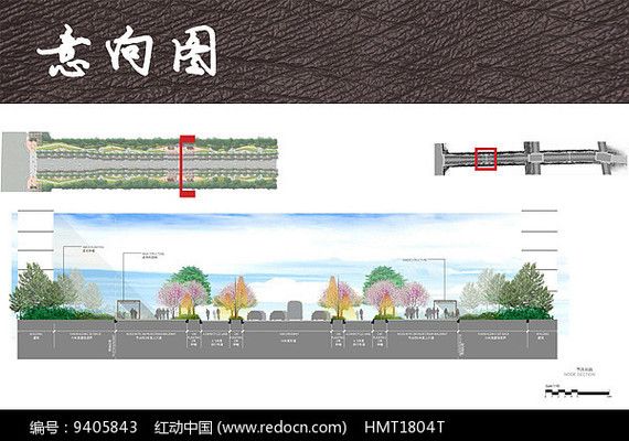 景觀廊架剖面圖片