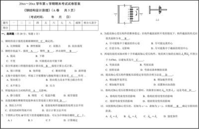 房屋建筑鋼結構設計期末考試 結構砌體設計 第5張