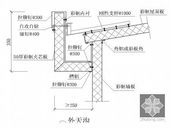 屋面板做法詳圖