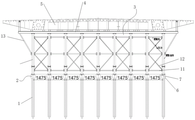 橋梁鋼架結構圖