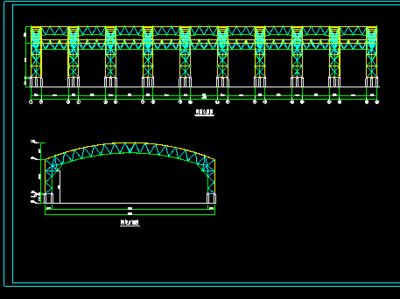 煤棚網架設計圖紙怎么畫的（煤棚網架設計圖紙怎么繪制） 結構工業鋼結構施工 第5張