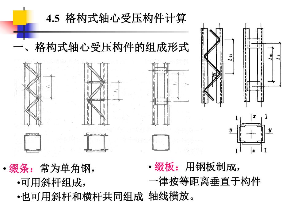 軸心受壓綴條柱,兩端鉸接 鋼結構玻璃棧道設計 第2張