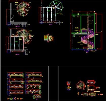 螺旋樓梯施工圖紙圖片及價(jià)格