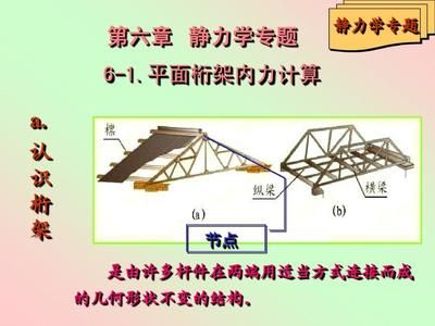 桁架結構的計算 上下桿件 形狀