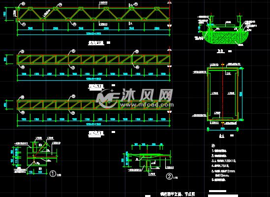 過(guò)路桁架的結(jié)構(gòu)圖片