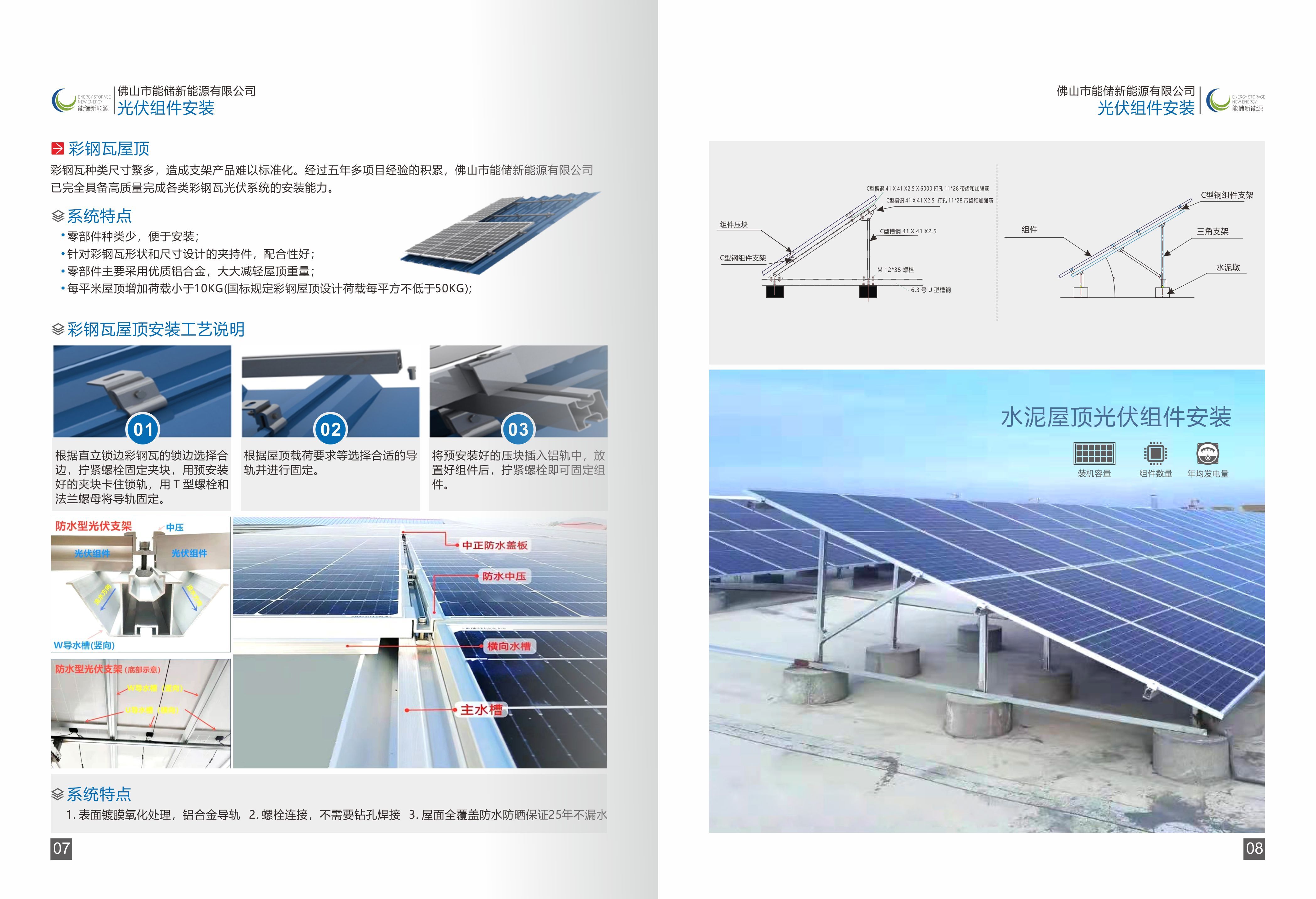 屋頂光伏組件安裝方式及特點 建筑消防施工 第5張