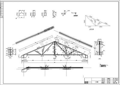 彩鋼板屋頂施工圖紙 建筑消防施工 第5張