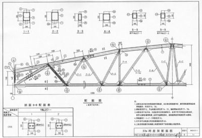 屋架圖集04g415一1（預應力混凝土折線形屋架圖集） 結構機械鋼結構施工 第3張