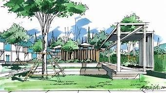 景觀廊架手繪圖片 鋼結構門式鋼架施工 第4張 景觀廊架手繪圖片 鋼結構門式鋼架施工 第4張