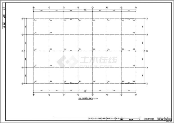 鋼結構基礎布置圖（鋼結構基礎布置圖通常包括基礎平面布置圖、基礎詳圖等） 鋼結構蹦極施工 第3張