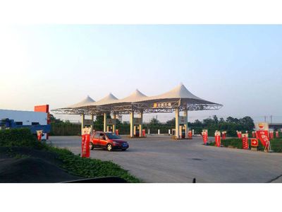 加油站頂棚造價標準(鋼結構頂棚多少錢一平方米) 北京網架設計 第4張 加油站頂棚造價標準(鋼結構頂棚多少錢一平方米) 北京網架設計 第4張