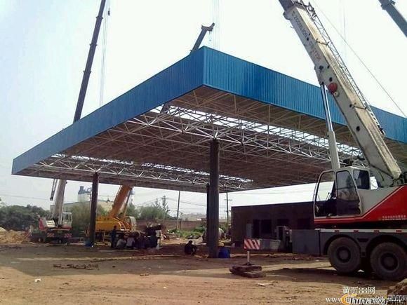 加油站頂棚鋼架圖片(加油站頂棚鋼架施工圖) 鋼結構有限元分析設計 第4張 加油站頂棚鋼架圖片(加油站頂棚鋼架施工圖) 鋼結構有限元分析設計 第4張