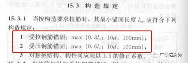 混凝土植筋長度要求多少(植筋工程驗收規范詳解) 結構工業鋼結構施工 第4張 混凝土植筋長度要求多少(植筋工程驗收規范詳解) 結構工業鋼結構施工 第4張