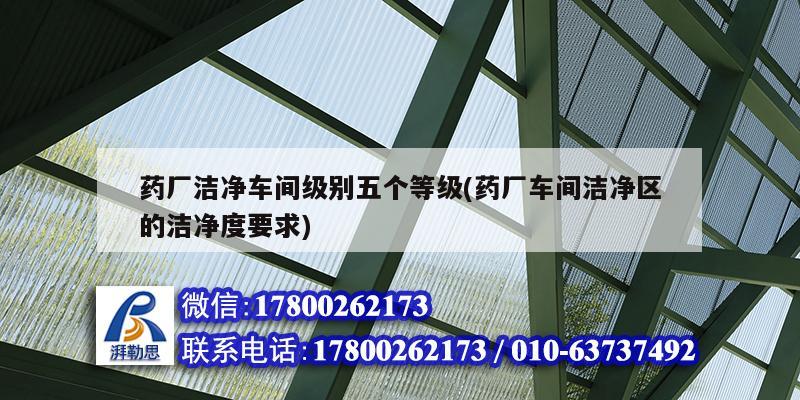 藥廠潔凈車間級別五個(gè)等級(藥廠車間潔凈區(qū)的潔凈度要求)