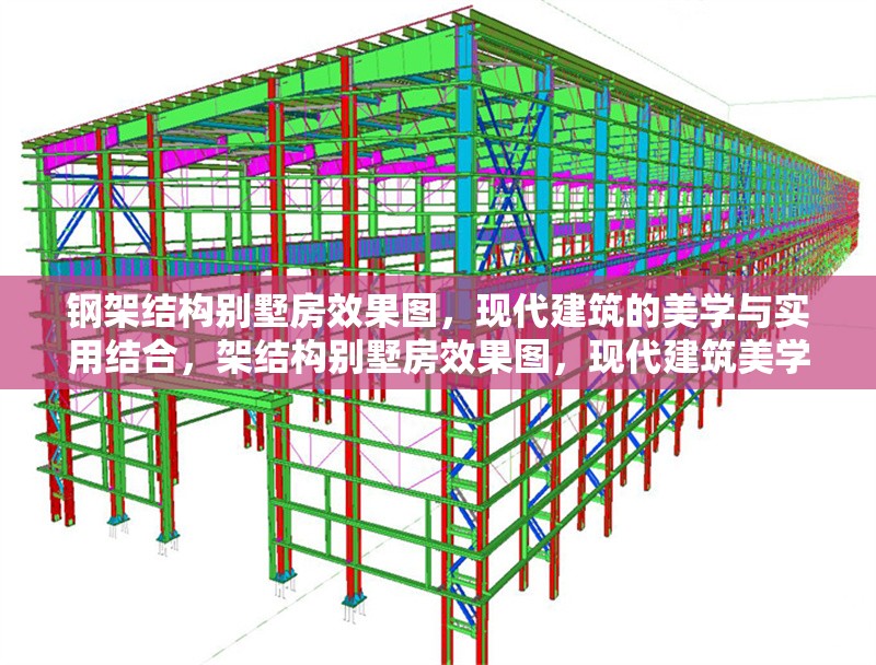 鋼架結構別墅房效果圖，現代建筑的美學與實用結合，架結構別墅房效果圖，現代建筑美學