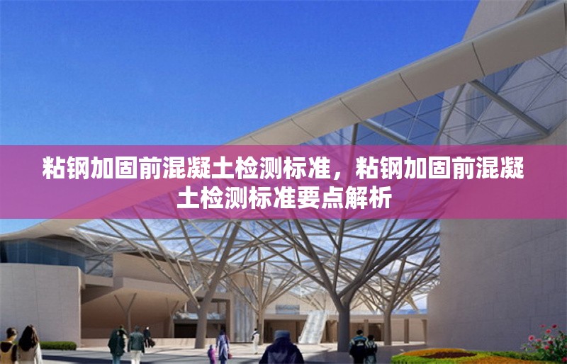 粘鋼加固前混凝土檢測標準，粘鋼加固前混凝土檢測標準要點解析 行業新聞 第6張