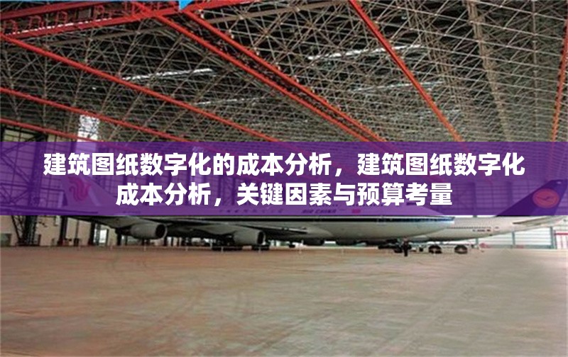 建筑圖紙數(shù)字化的成本分析，建筑圖紙數(shù)字化成本分析，關(guān)鍵因素與預(yù)算考量