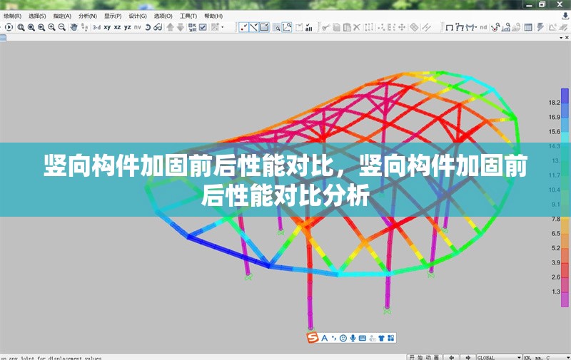 豎向構(gòu)件加固前后性能對比，豎向構(gòu)件加固前后性能對比分析