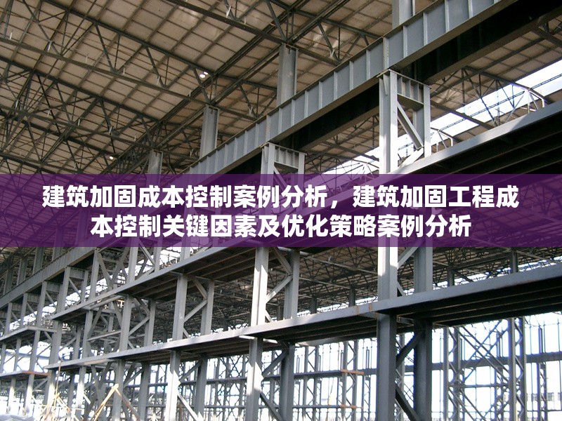 建筑加固成本控制案例分析，建筑加固工程成本控制關鍵因素及優化策略案例分析