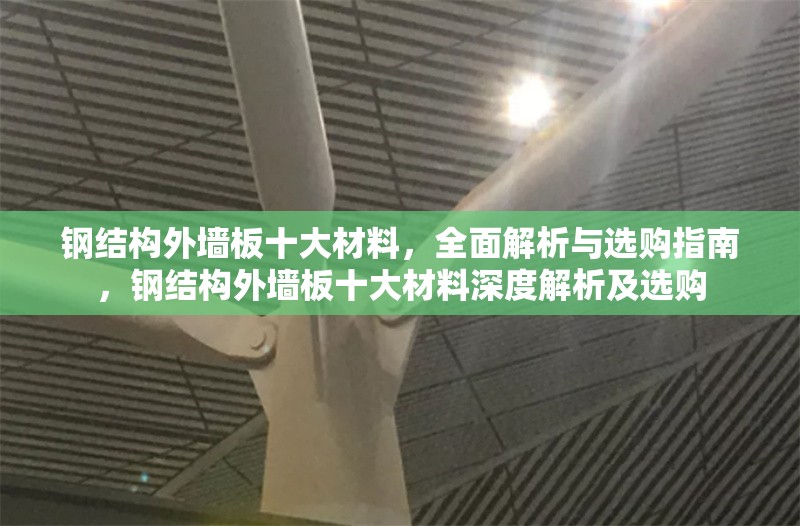 鋼結構外墻板十大材料，全面解析與選購指南，鋼結構外墻板十大材料深度解析及選購